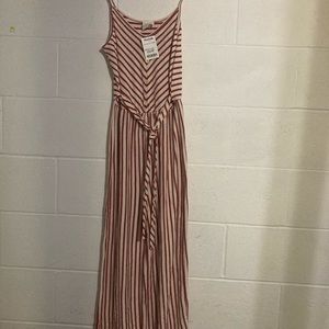 Caution to the Wind 1-piece striped jumpsuit. Size M